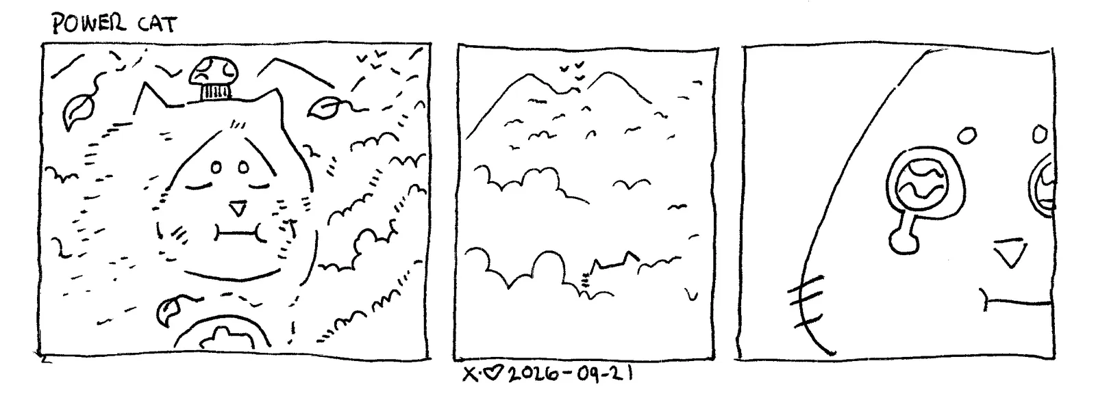 damn cat is experiencing nature and sheds a single tear 